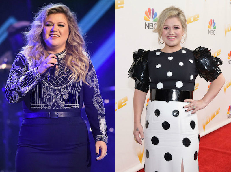 kelly clarkson before and after weight loss pictures