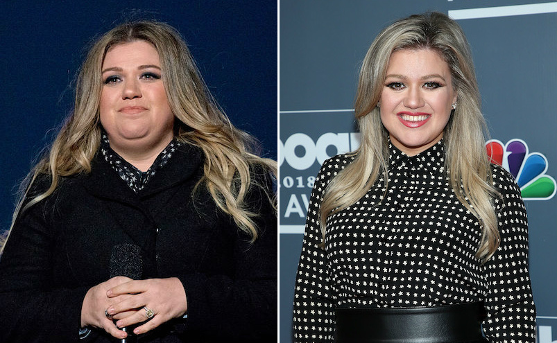 kelly clarkson before and after weight loss pictures
