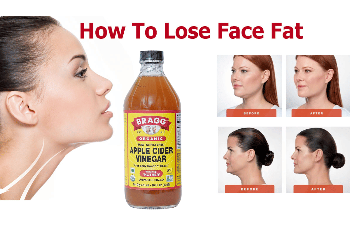 Apple cider vinegar to reduce face fat