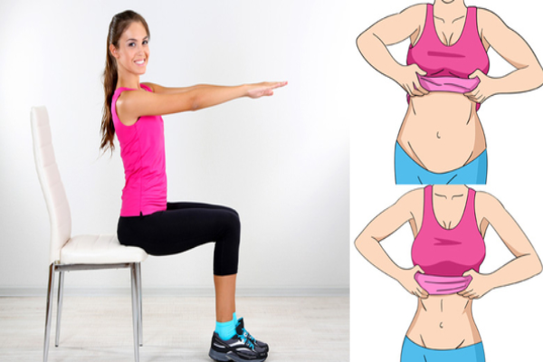 chair exercises to lose belly fat