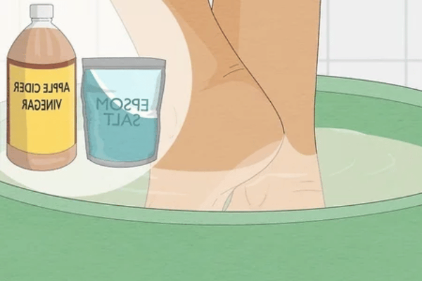 soaking feet in apple cider vinegar for lose weight