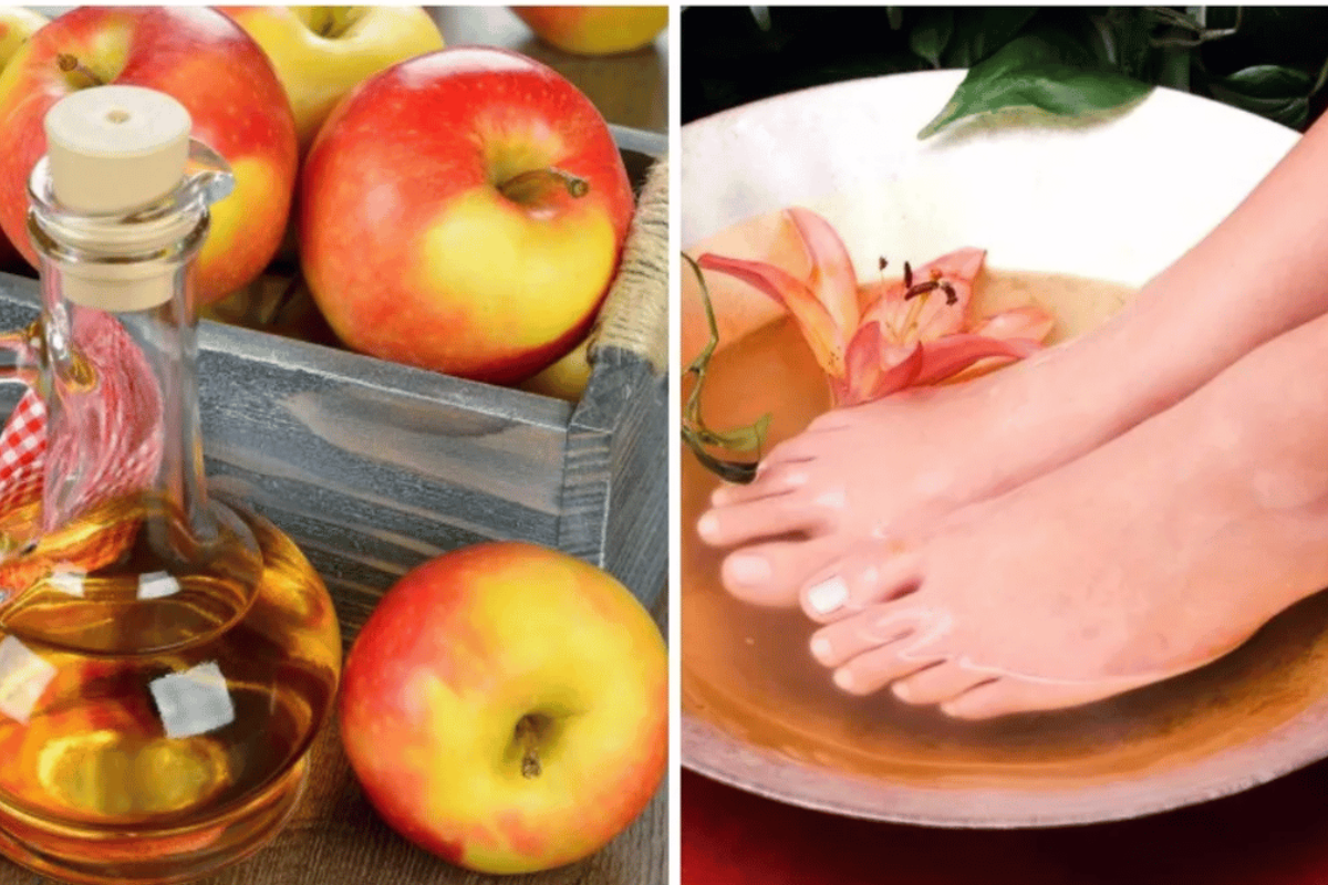 soaking feet in apple cider vinegar for lose weight